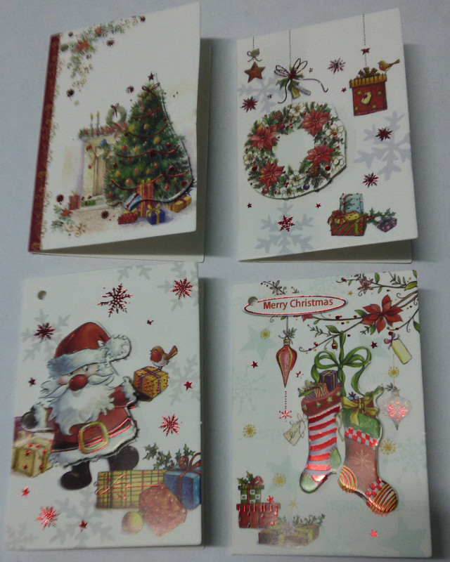 Xmas 3D Pop Up Gift Cards - 4 Pack